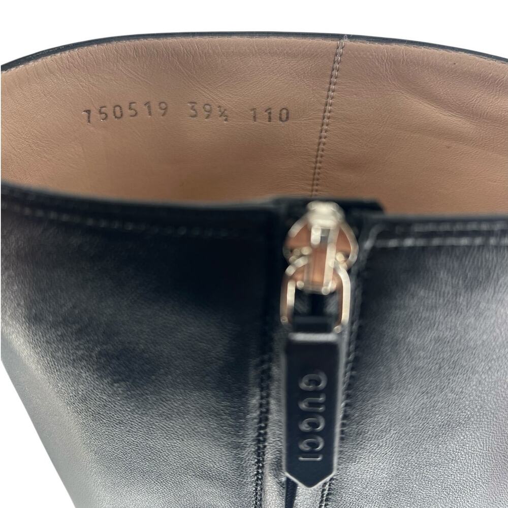 Gucci Black Janaya Platform GG Studded Tall Knee High Boot - Picture 14 of 16